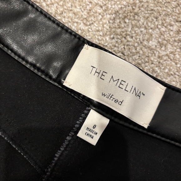 Aritzia black Melina leather pant - size 0 - Picture 2 of 3